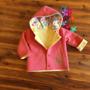 SturKnopf Jacke BabyJumi Groesse 62 rot vorne