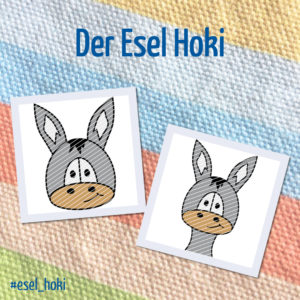 Produktbild Plotterdatei Esel Hoki