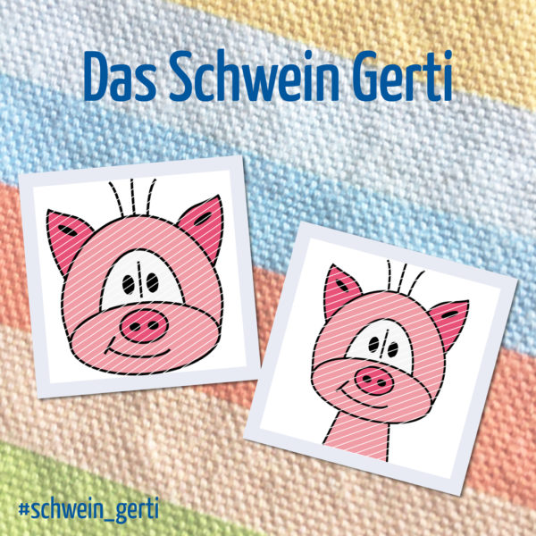 Produktbild Plotterdatei Schwein Gerti