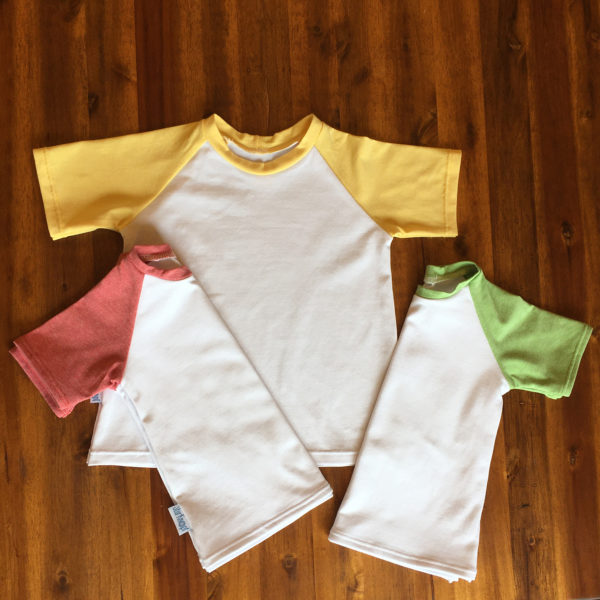 SturKnopf zweifarbiges T-Shirt drei Varianten